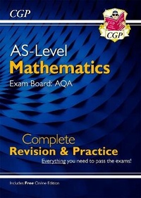 Enlarge image Cover: AS-Level Maths AQA Complete Revision & Practice (with Online Edition) - Coordination Group Publications Ltd (CGP)