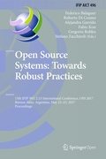 Bild: Open Source Systems: Towards Robust Practices - Springer