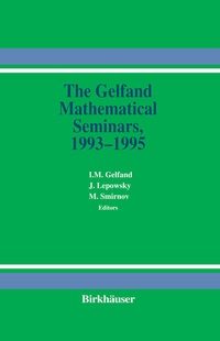 Abbildung von: The Gelfand Mathematical Seminars, 1993-1995 - Birkhäuser