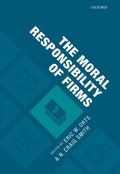 Cover: The Moral Responsibility of Firms - OUP eBook