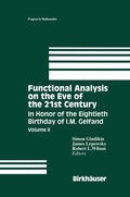 Cover: Functional Analysis on the Eve of the 21st Century - Birkhauser Boston Inc