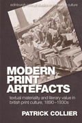 Cover: Modern Print Artefacts - Edinburgh University Press