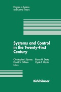 Cover: Systems and Control in the Twenty-First Century - Springer-Verlag New York Inc.