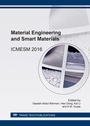 Cover: Material Engineering and Smart Materials - Trans Tech Publications Ltd