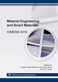 Cover: Material Engineering and Smart Materials - Trans Tech Publications Ltd