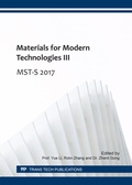 Cover: Materials for Modern Technologies III - Trans Tech Publications Ltd