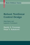 Cover: Robust Nonlinear Control Design - Birkhauser Boston Inc