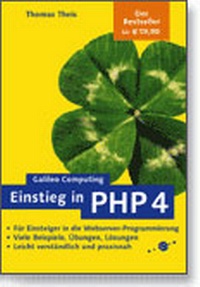 Enlarge image Cover: Einstieg in PHP 4 - Galileo Computing