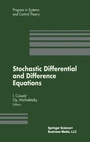 Cover: Stochastic Differential and Difference Equations - Birkhauser Boston Inc