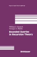 Cover: Bounded Queries in Recursion Theory - Birkhauser Boston Inc