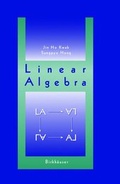 Cover: Linear Algebra - Birkhauser Boston Inc