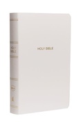 Cover: NKJV, Gift and Award Bible, Leather-Look, White, Red Letter, Comfort Print - Thomas Nelson Publishers