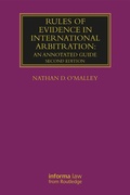 Cover: Rules of Evidence in International Arbitration - Informa Law