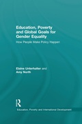 Cover: Education, Poverty and Global Goals for Gender Equality - Routledge
