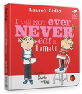 Cover: Charlie and Lola: I Will Not Ever Never Eat A Tomato Board Book - Orchard Books