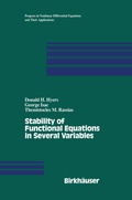 Cover: Stability of Functional Equations in Several Variables - Springer-Verlag New York Inc.