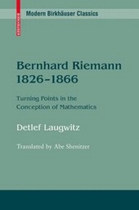 Abbildung von: Bernhard Riemann 1826-1866 - Birkhauser Boston Inc