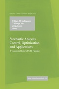Cover: Stochastic Analysis, Control, Optimization and Applications - Springer-Verlag New York Inc.