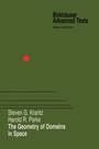 Cover: The Geometry of Domains in Space - Springer-Verlag New York Inc.