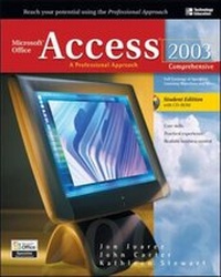 Abbildung von: Microsoft Office Access 2003: A Professional Approach, Comprehensive Student Edition w/ CD-ROM - McGraw-Hill Professional