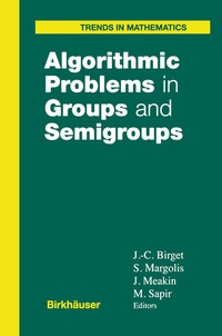 Abbildung von: Algorithmic Problems in Groups and Semigroups - Birkhauser Boston Inc
