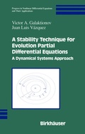 Cover: A Stability Technique for Evolution Partial Differential Equations - Springer-Verlag New York Inc.