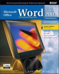 Enlarge image Cover: Microsoft Office Word 2003: A Professional Approach, Comprehensive Student Edition w/ CD-ROM - McGraw-Hill Professional