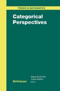 Cover: Categorical Perspectives - Birkhauser Boston Inc