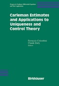 Cover: Carleman Estimates and Applications to Uniqueness and Control Theory - Springer-Verlag New York Inc.