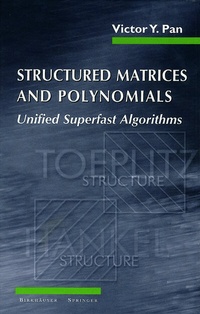 Abbildung von: Structured Matrices and Polynomials - Birkhauser Boston Inc