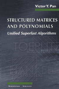 Abbildung von: Structured Matrices and Polynomials - Birkhäuser