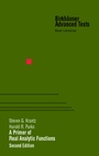 Cover: A Primer of Real Analytic Functions - Birkhauser Boston Inc
