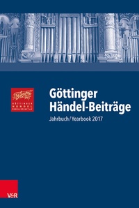Abbildung von: Göttinger Händel-Beiträge, Band 18 - Vandenhoeck & Ruprecht