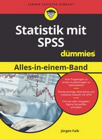 Bild: Statistik mit SPSS Alles in einem Band für Dummies - Wiley-VCH