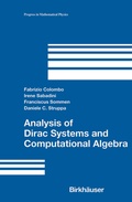 Cover: Analysis of Dirac Systems and Computational Algebra - Springer-Verlag New York Inc.