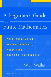 Abbildung von: A Beginner's Guide to Finite Mathematics - Birkhauser Boston