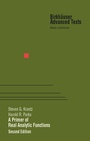Cover: A Primer of Real Analytic Functions - Springer-Verlag New York Inc.