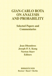 Enlarge image Cover: Gian-Carlo Rota on Analysis and Probability - Birkhauser Boston Inc