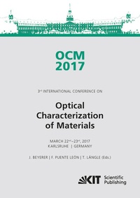 Enlarge image Cover: OCM 2017 - Optical Characterization of Materials - conference proceedings - KIT Scientific Publishing