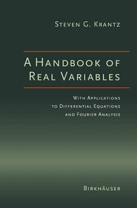 Abbildung von: A Handbook of Real Variables - Birkhäuser