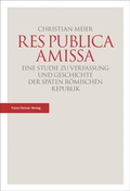 Cover: Res publica amissa - Franz Steiner Verlag