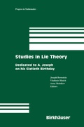 Cover: Studies in Lie Theory - Birkhauser Boston Inc