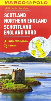 Abbildung von: Scozia, Inghilterra del Nord 1:300.000 - Atlanti stradali Marco Polo;Marco Polo