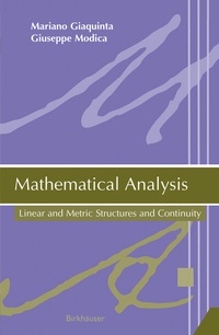 Abbildung von: Mathematical Analysis - Birkhauser Boston Inc