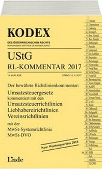 Abbildung von: KODEX UStG-Richtlinien-Kommentar 2017 - Linde
