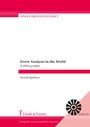 Cover: Error Analysis in the World. A Bibliography - Frank & Timme