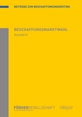 Cover: Beschaffungsmarktwahl - epubli