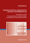 Cover: Vorgehensmodell zur systematischen operativen Flexibilit&auml;tsplanung - Kovac, Dr. Verlag