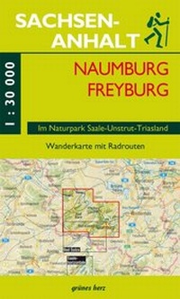 Abbildung von: Wanderkarte Naumburg, Freyburg - grünes herz