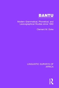Abbildung von: Bantu - Routledge